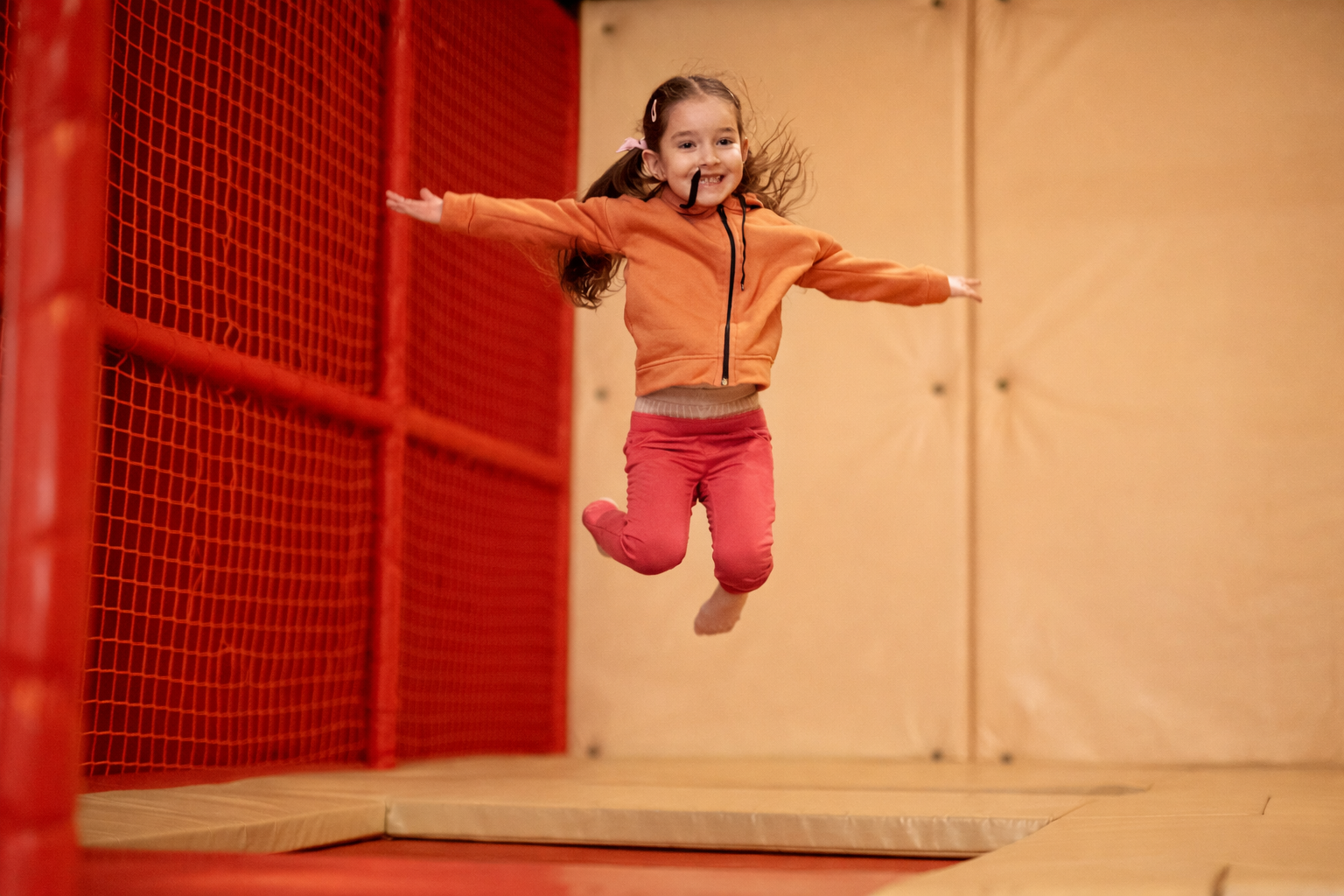 Trampoline et zone de saut